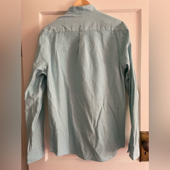 Ralph Lauren Custom Fit Band Collar Shirt XXL Y2K Vintage - Picture 2 of 11